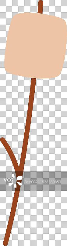 棉花糖串在棍子上图片素材