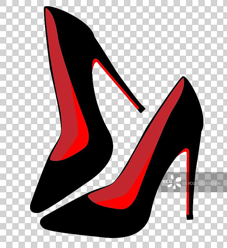 概念卡通中世纪高跟鞋图片素材