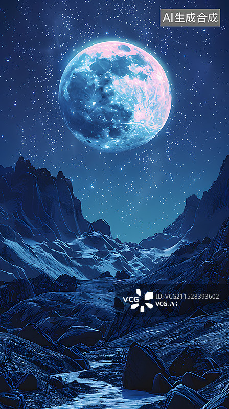 【AI数字艺术】宇宙天空星星风景插画图片素材