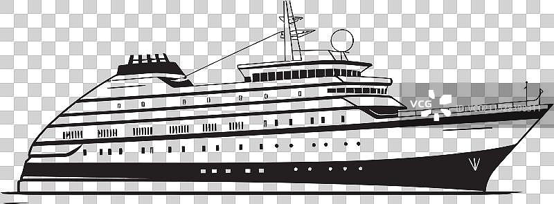 音乐艺术家的歌波蒸汽船标志图片素材