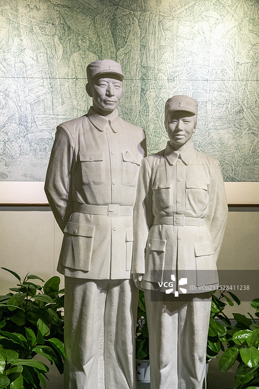 八路军雕像图片素材