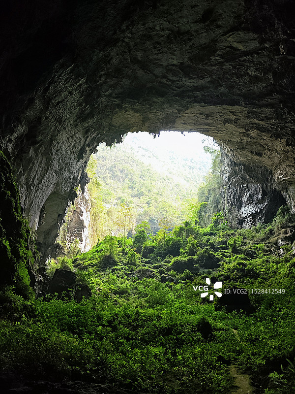 百草园天坑图片素材