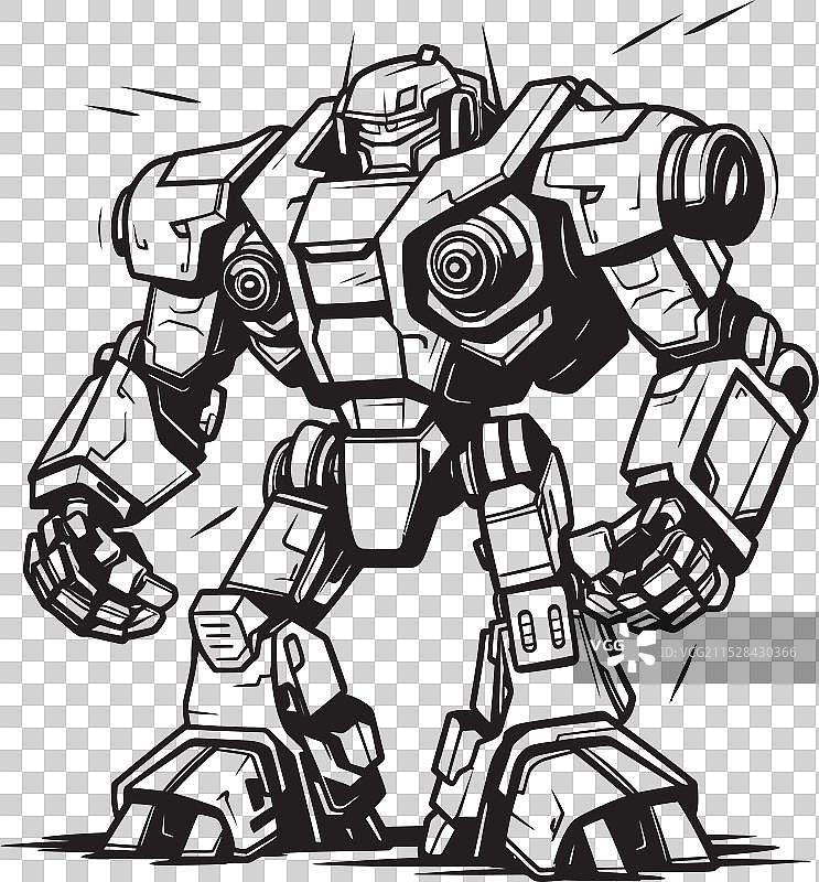 数字化统治变形机器人设计图片素材