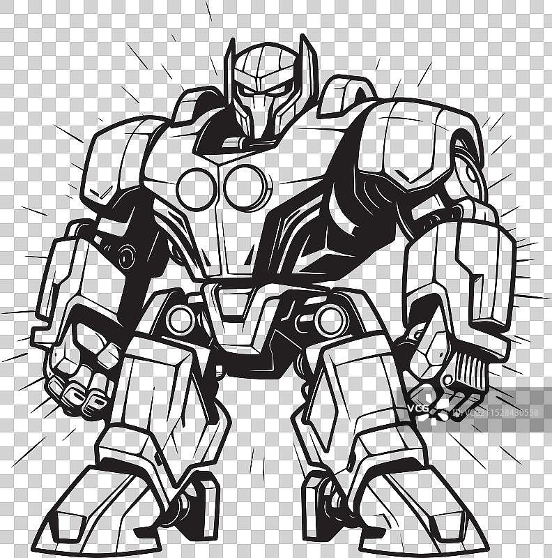 机器人革命：黑色武器的变革图片素材