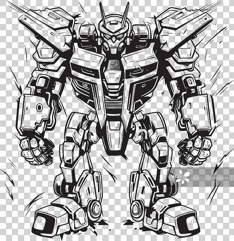 数字化统治变形机器人设计图片素材