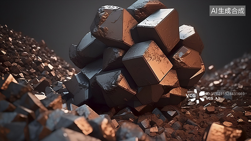 【AI数字艺术】铁矿石图片素材