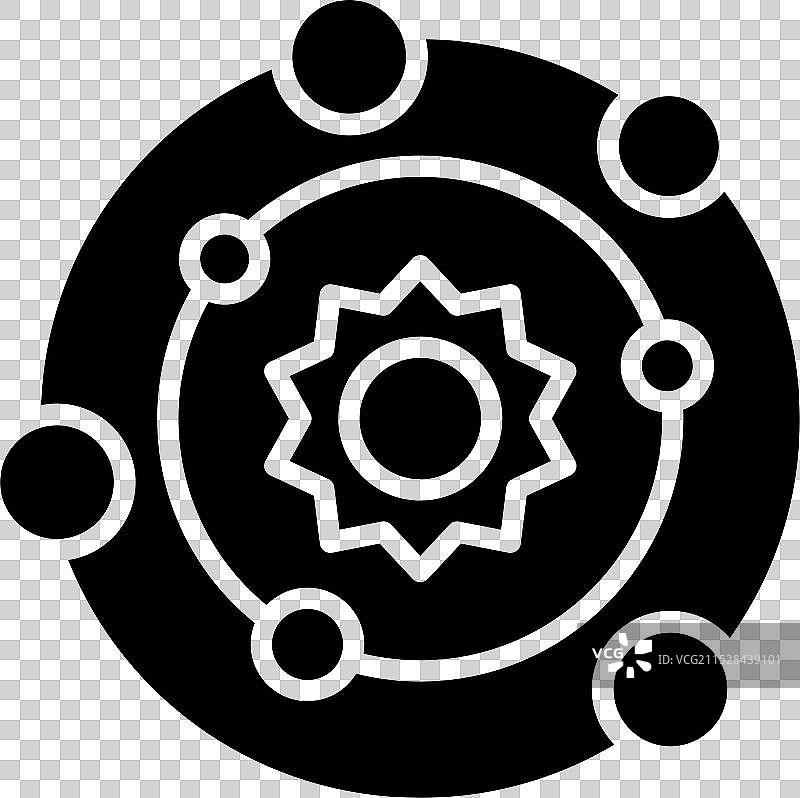 太阳系图标图片素材