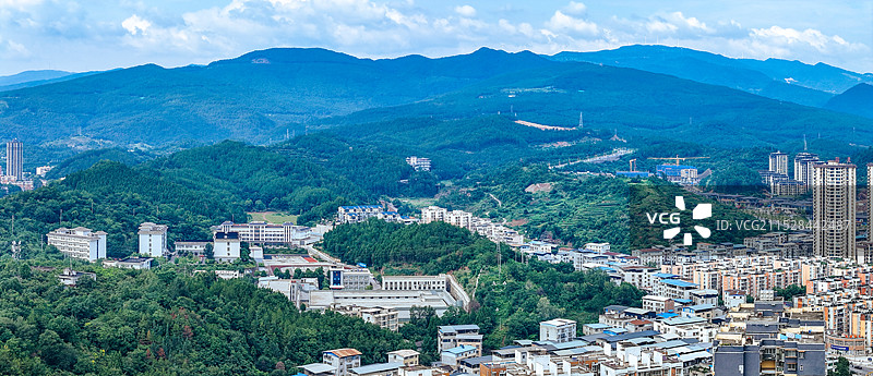 广元市 红星公园 澳源体育中心 万达 利州区 学府路 奥体大桥图片素材