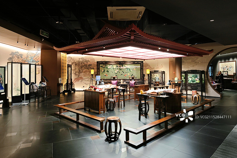 成都蜀锦织绣博物馆图片素材