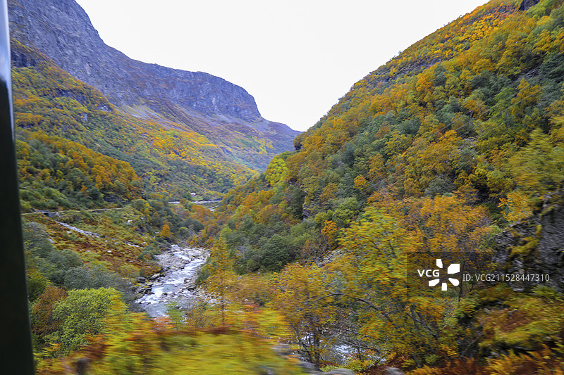 欧洲挪威弗洛姆港小镇风光图片素材
