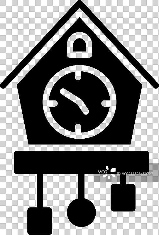 布谷鸟钟图标图片素材