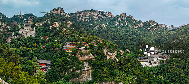 医巫闾山 北镇市 锦州 望海寺  双龙寺 航拍图片素材