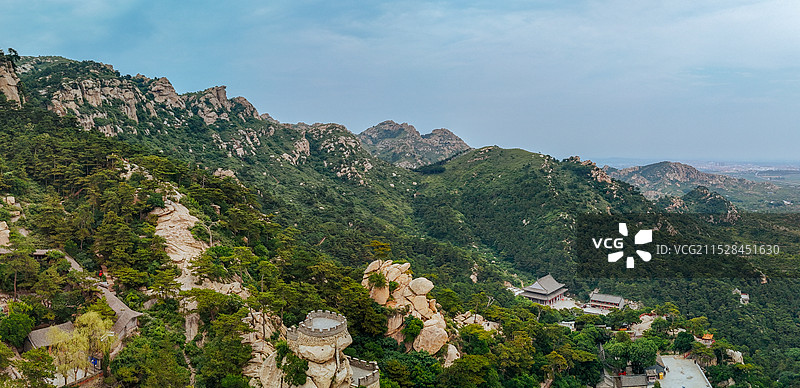 医巫闾山 北镇市 锦州 望海寺  双龙寺 航拍图片素材