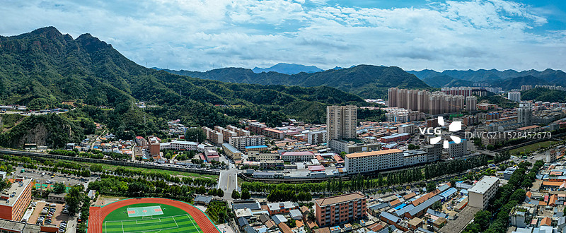 兴隆县 南山公园 承德市 财富九龙 兴隆镇 航拍图片素材