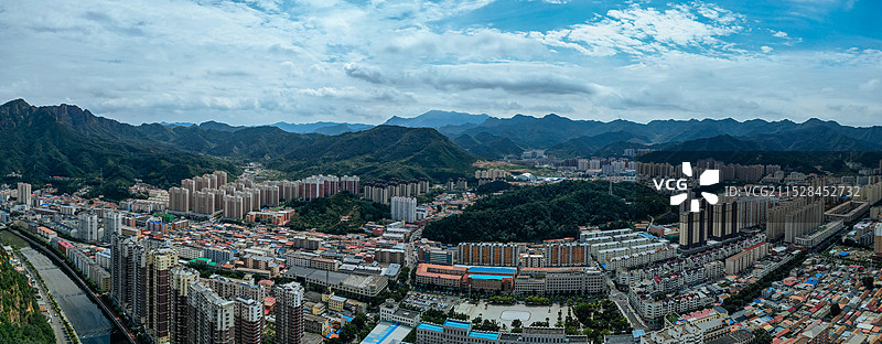 兴隆县 南山公园 承德市 财富九龙 兴隆镇 航拍图片素材