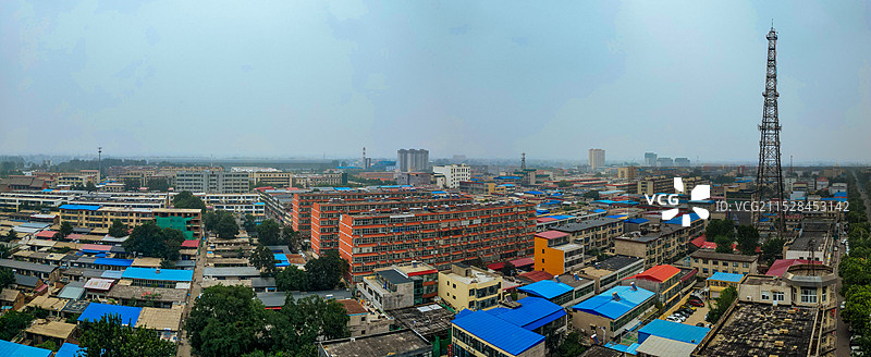 行唐县 启新公园 朝阳大桥 玉城公园 航拍图片素材