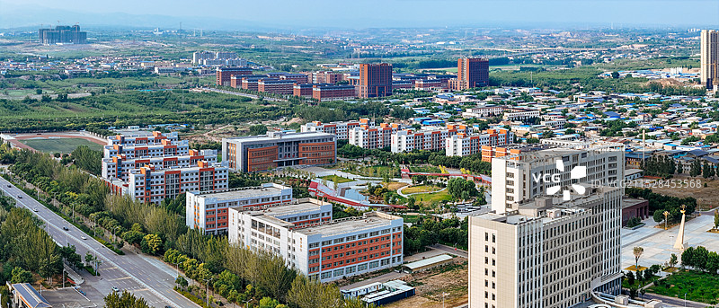 晋中市 图书馆 博物馆 万达 文华街 大学街 榆次区 大学城图片素材
