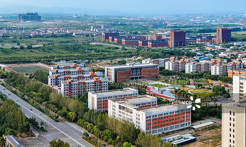 晋中市 图书馆 博物馆 万达 文华街 大学街 榆次区 大学城图片素材
