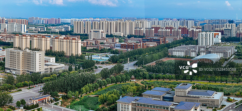晋中市 图书馆 博物馆 万达 文华街 大学街 榆次区 大学城图片素材