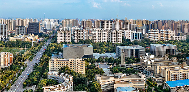 晋中市 图书馆 博物馆 万达 文华街 大学街 榆次区 大学城图片素材