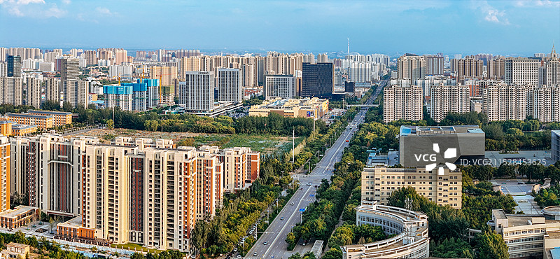 晋中市 图书馆 博物馆 万达 文华街 大学街 榆次区 大学城图片素材