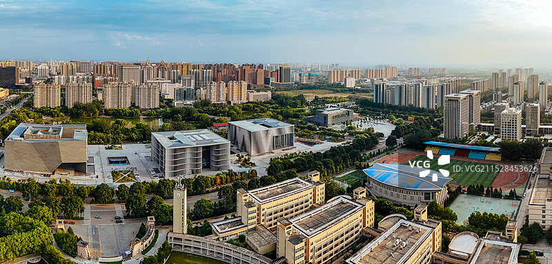 晋中市 图书馆 博物馆 万达 文华街 大学街 榆次区 大学城图片素材