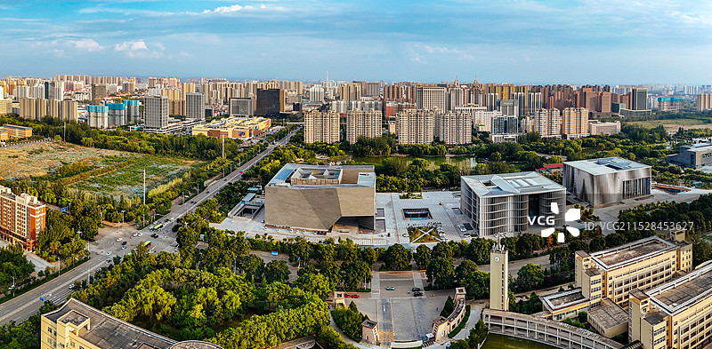 晋中市 图书馆 博物馆 万达 文华街 大学街 榆次区 大学城图片素材
