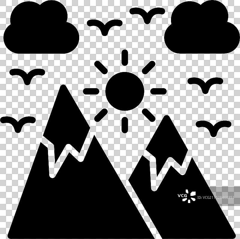 日落图标图片素材