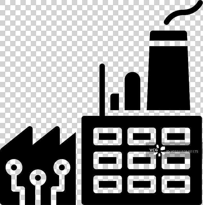 智能工厂图标图片素材
