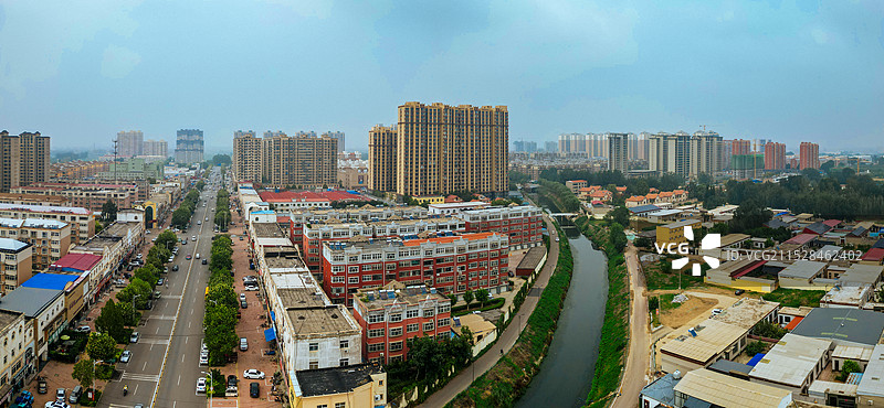 蠡县 保定市 文化公园 长瑞绿洲 永盛大街 航拍图片素材