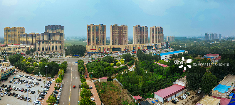 蠡县 保定市 文化公园 长瑞绿洲 永盛大街 航拍图片素材