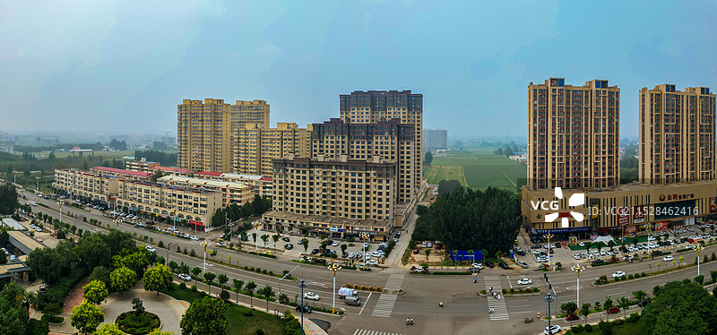 蠡县 保定市 文化公园 长瑞绿洲 永盛大街 航拍图片素材