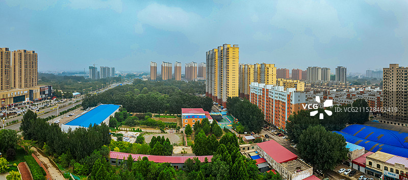 蠡县 保定市 文化公园 长瑞绿洲 永盛大街 航拍图片素材