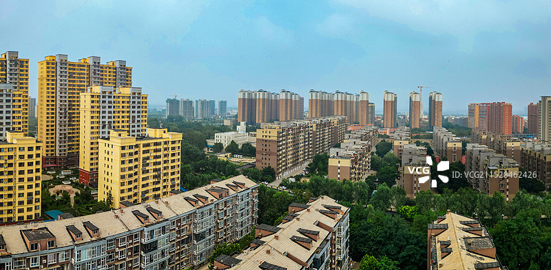 蠡县 保定市 文化公园 长瑞绿洲 永盛大街 航拍图片素材