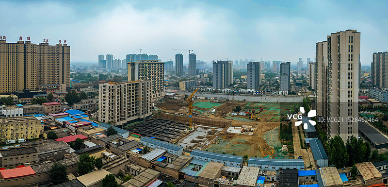 蠡县 保定市 文化公园 长瑞绿洲 永盛大街 航拍图片素材