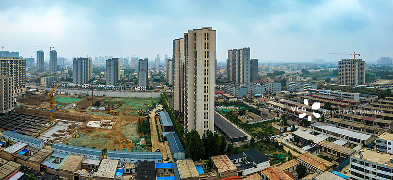 蠡县 保定市 文化公园 长瑞绿洲 永盛大街 航拍图片素材