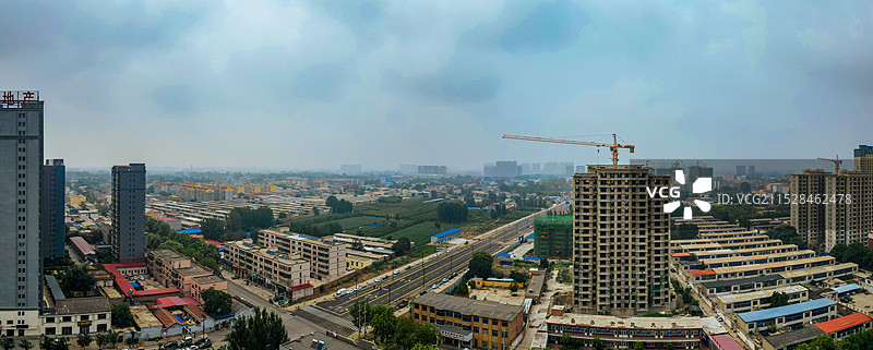 蠡县 保定市 文化公园 长瑞绿洲 永盛大街 航拍图片素材