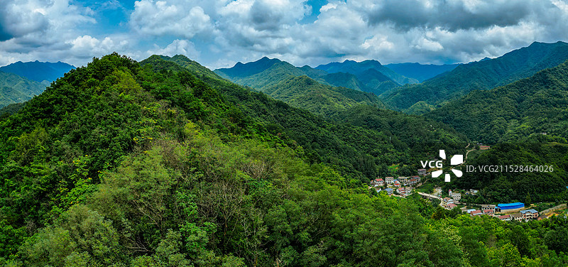 宁陕县 环山公园 秦岭 滨河公园 子午路 航拍图片素材