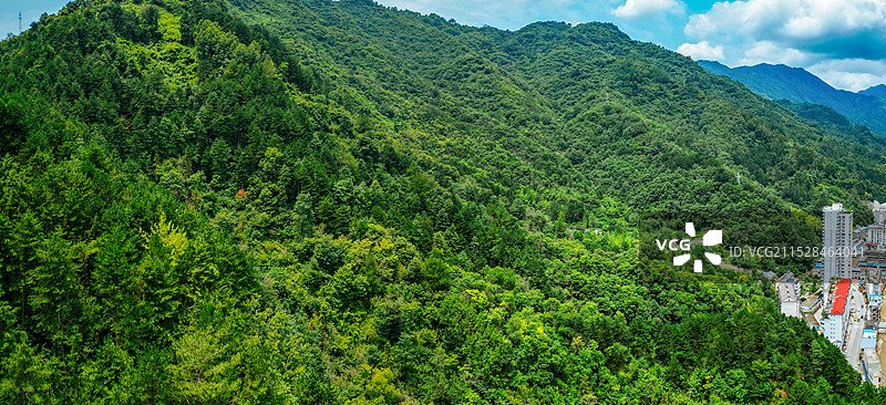 宁陕县 环山公园 秦岭 滨河公园 子午路 航拍图片素材