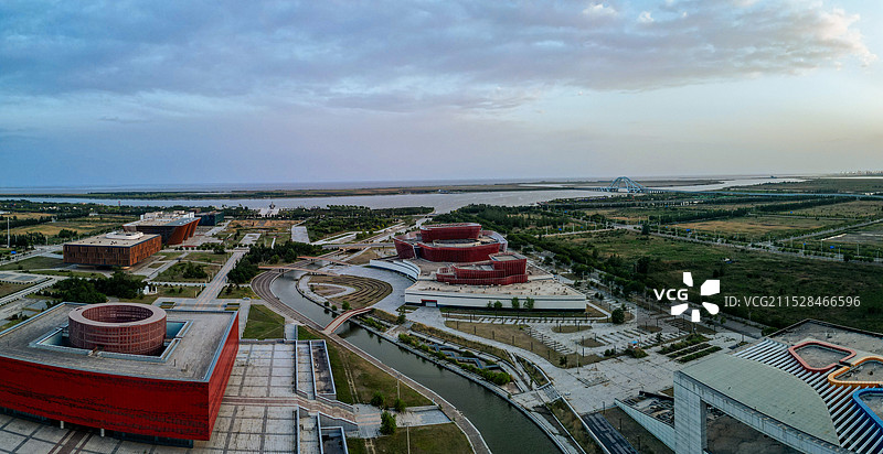 盘锦市 大湾区 奥体中心 启航广场 城市规划展览馆 辽东湾会议中心图片素材