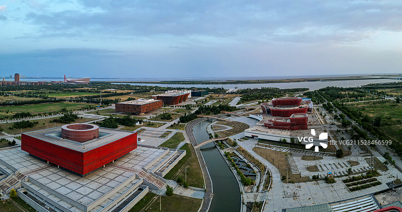 盘锦市 大湾区 奥体中心 启航广场 城市规划展览馆 辽东湾会议中心图片素材