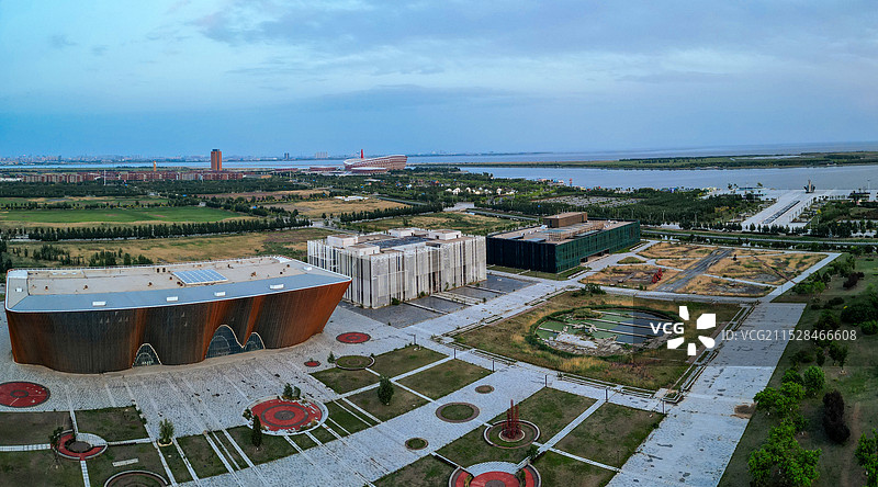 盘锦市 大湾区 奥体中心 启航广场 城市规划展览馆 辽东湾会议中心图片素材