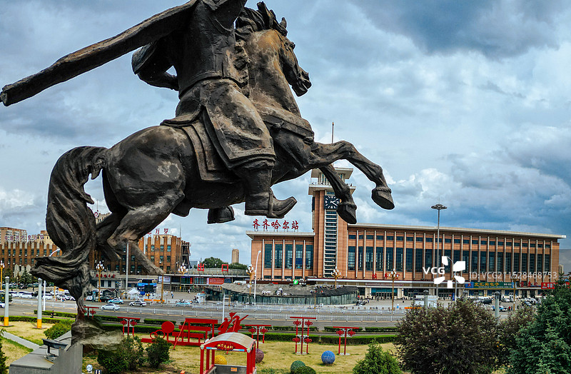 齐齐哈尔市 齐齐哈尔站 汇博广场 大商新玛特 中华路 建华区 地标图片素材