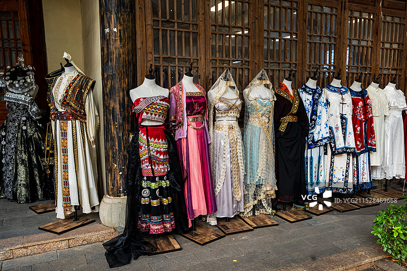 汉服与少数民族服装图片素材