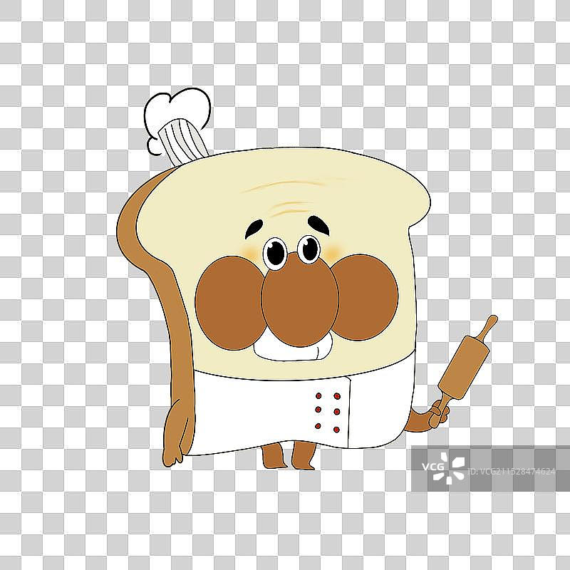 面包爷爷ip设计图片素材