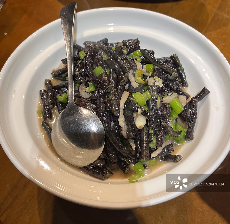 豆角肉沫图片素材