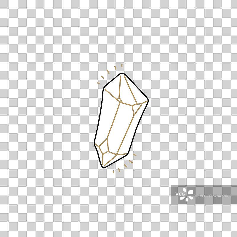 平面风格的水晶与威卡主题图片素材