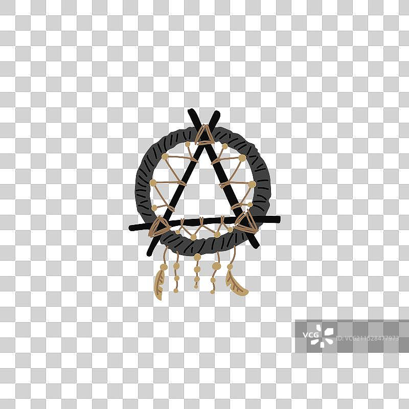 复古蕾丝护身符梦捕手图片素材