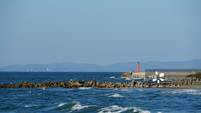 日本爱知渥美半岛伊良湖岬灯塔图片素材