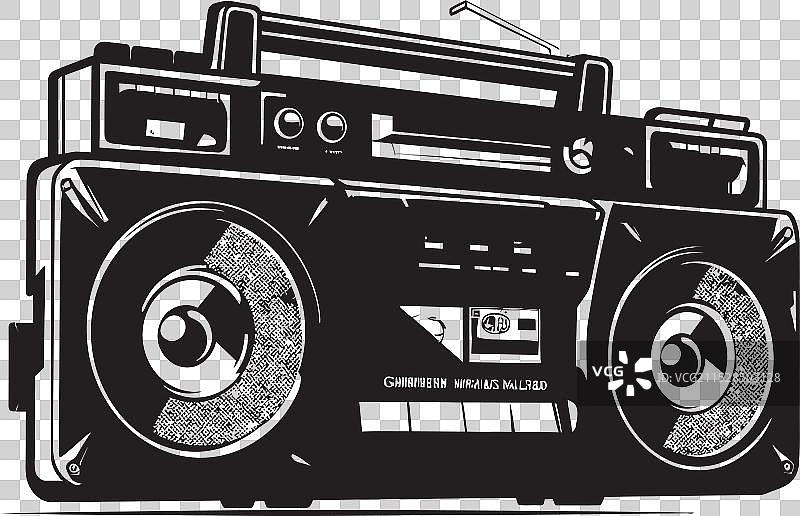 节奏生成器风格的便携音响，嘻哈节拍图片素材